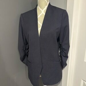 H&M Navy Open-Front Blazer